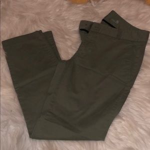 JCREW Frankie, military green chinos